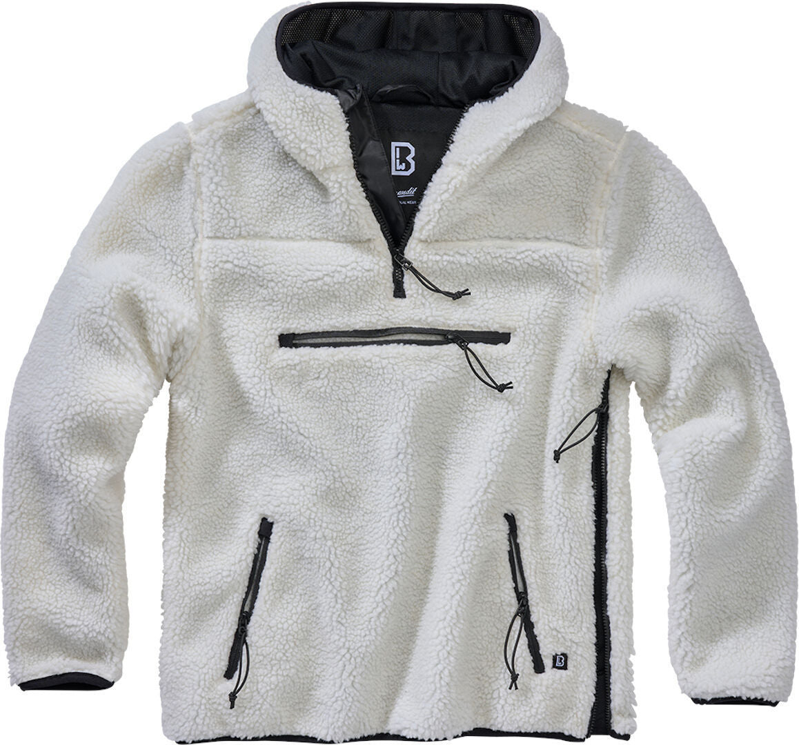 Brandit Teddyfleece Worker Pullover, white