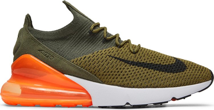 Nike Air Max 270 Flyknit 'Olive Flak' Green