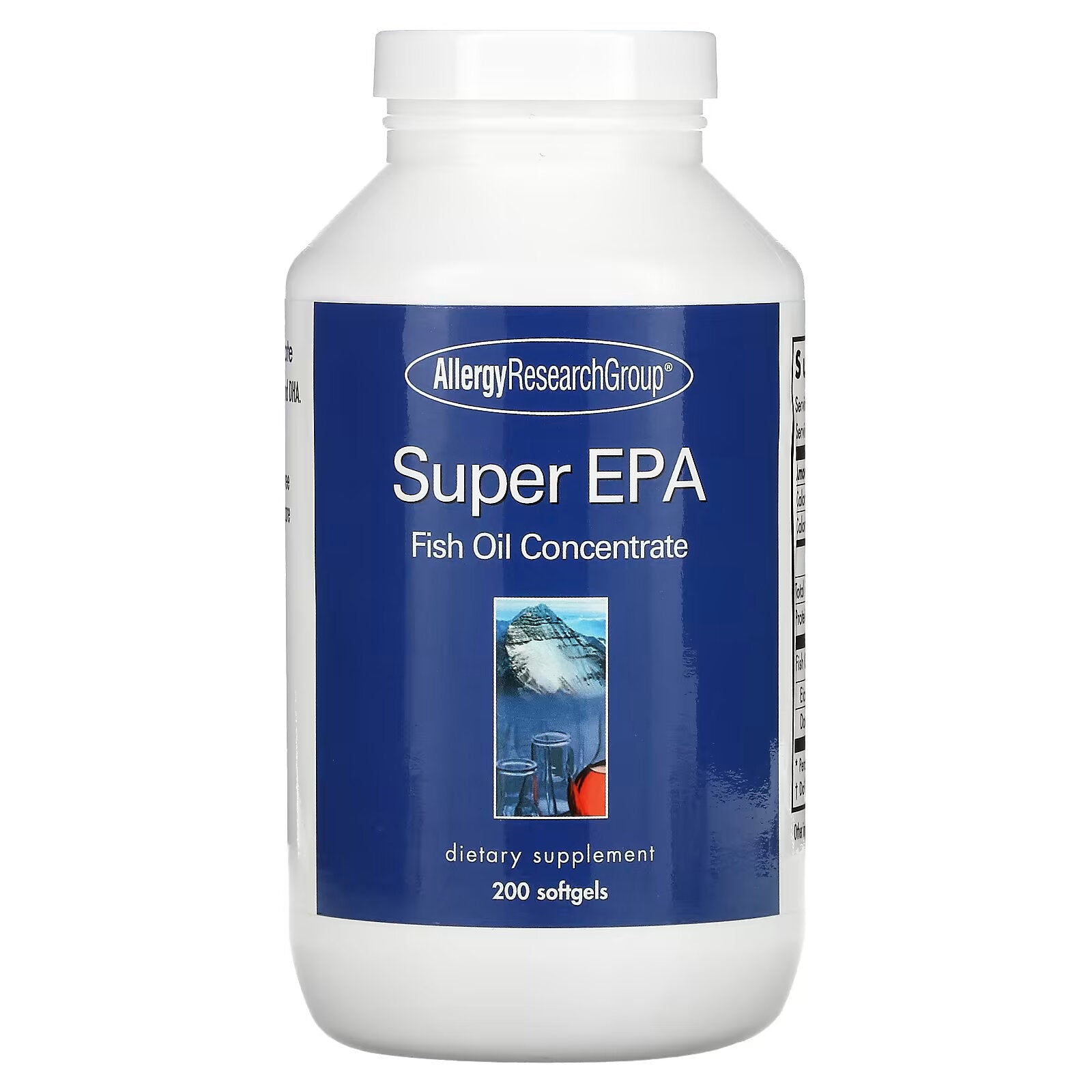 Allergy Research Group, Super EPA Concentrated Fish Oil, 200 Softgels