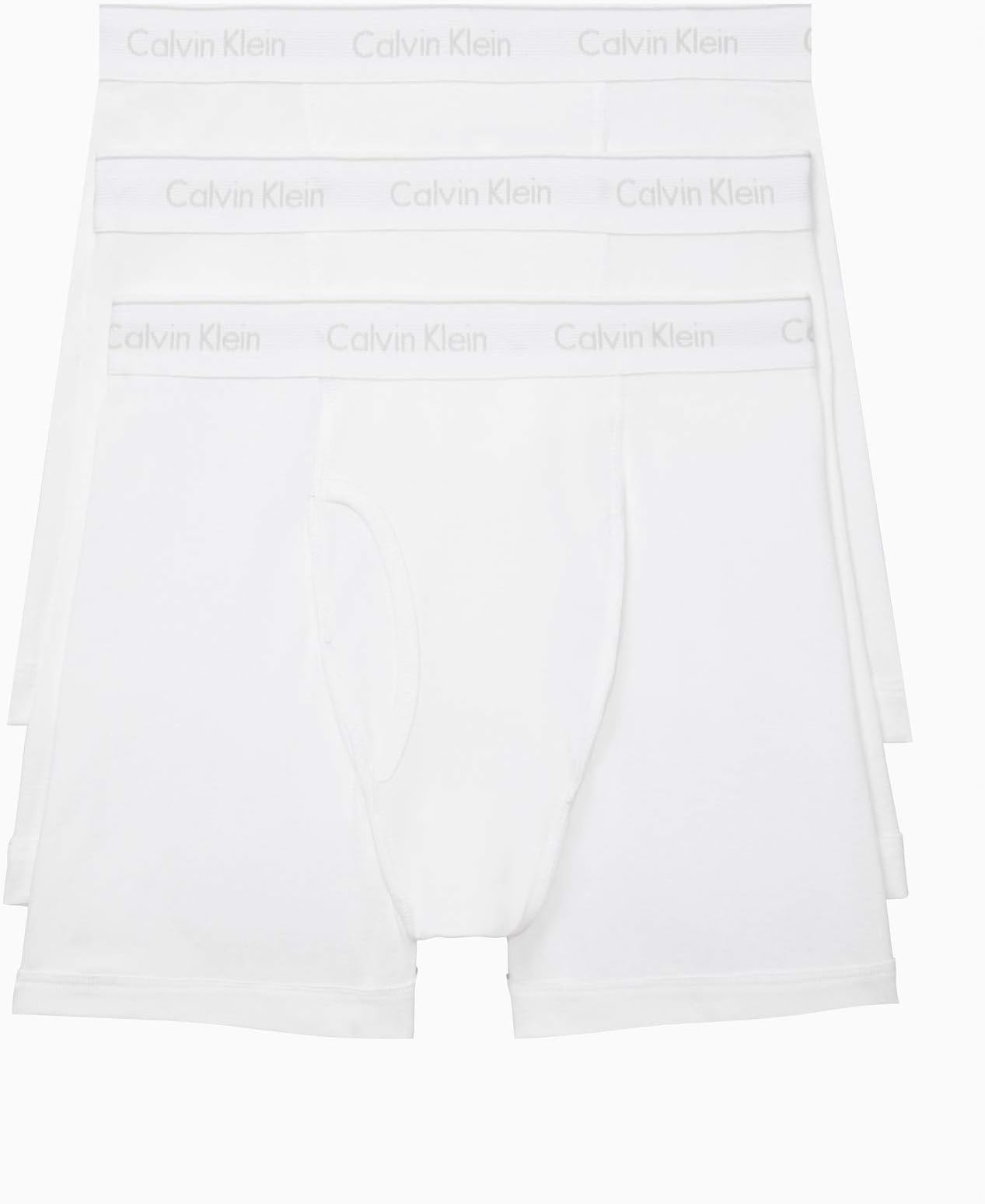 Calvin Klein Underwear Cotton Classics Multipack Boxer Briefs, White