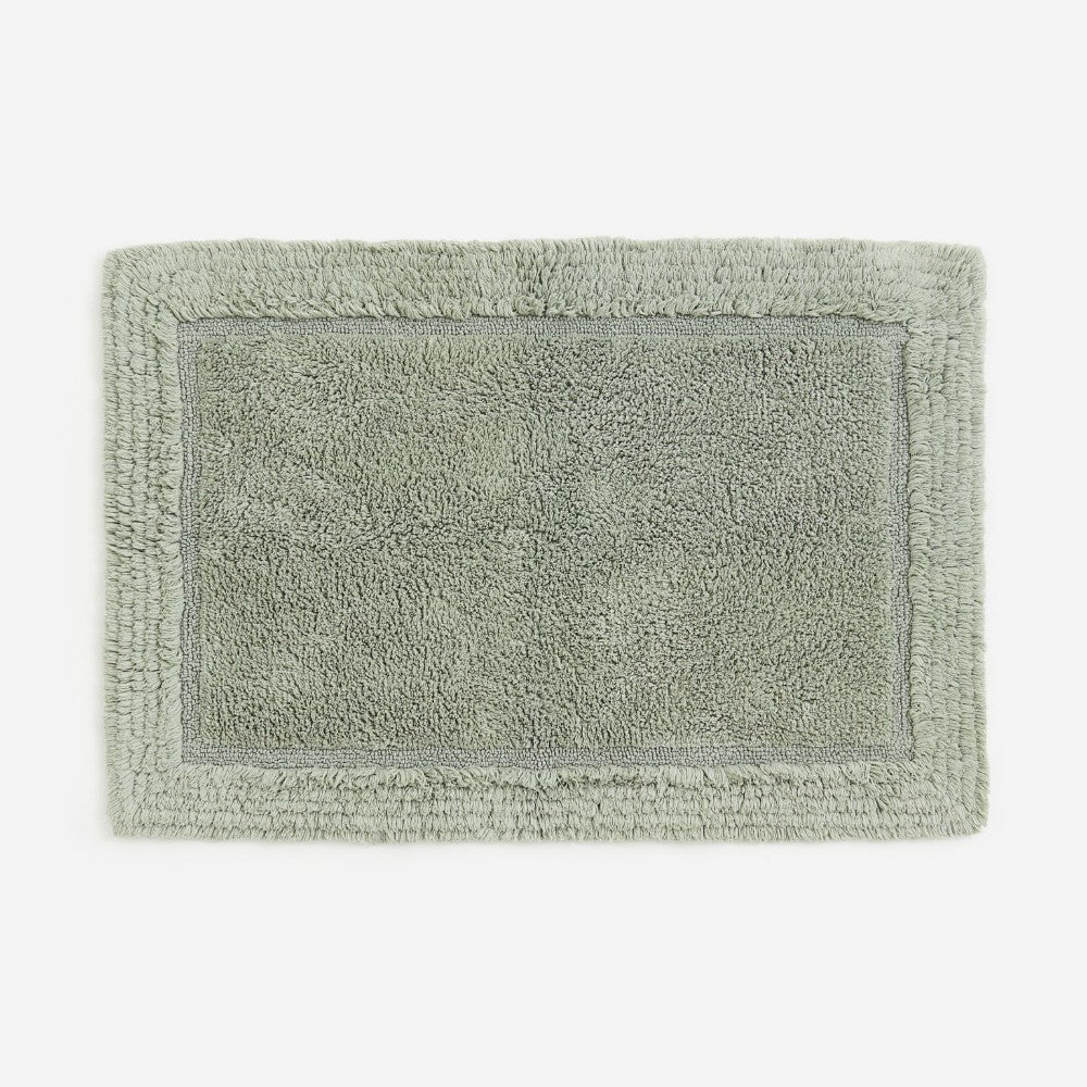 H&M Home Tufted Cotton Bath Mat, Light Green