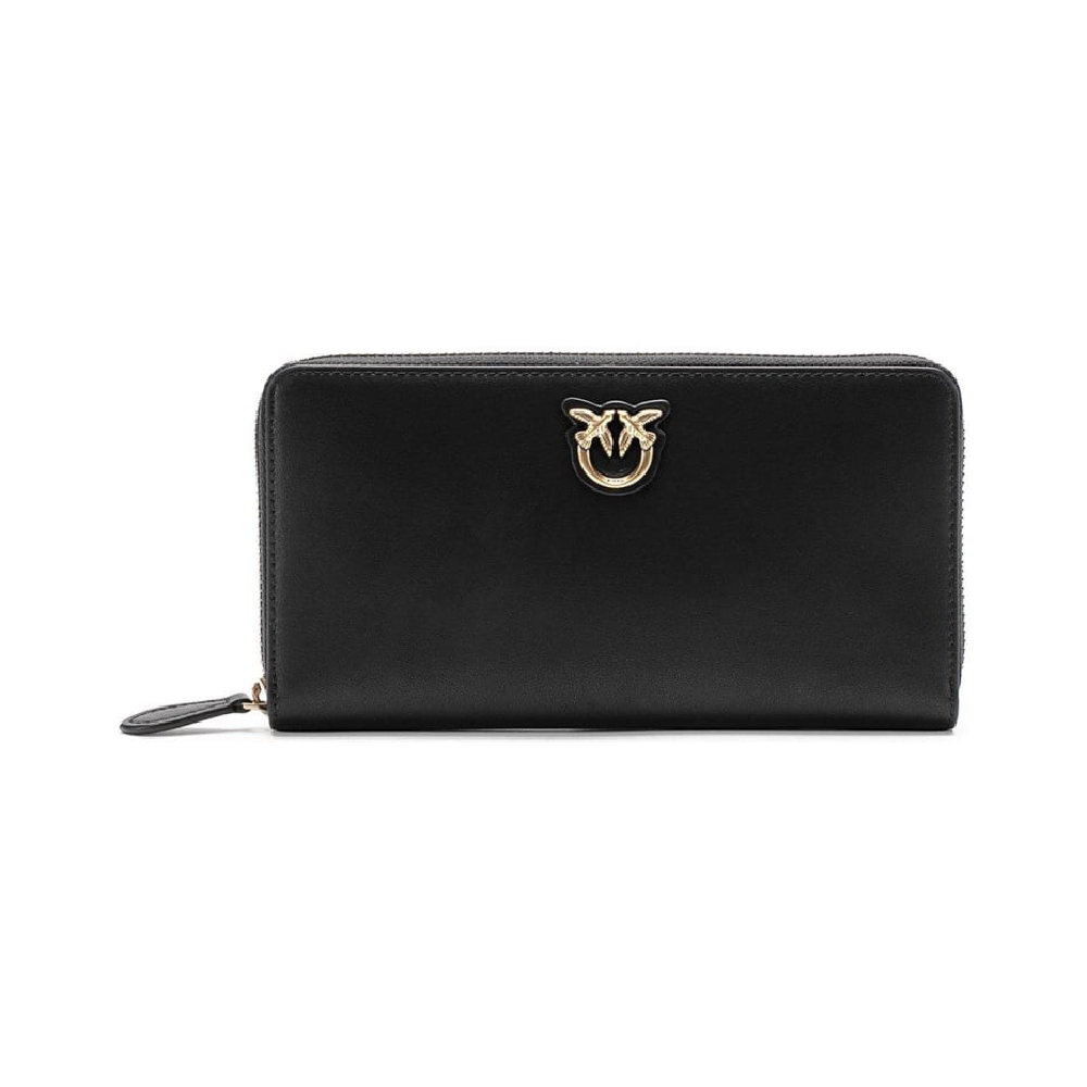 PINKO RYDER ZIP AROUND Wallet, Black