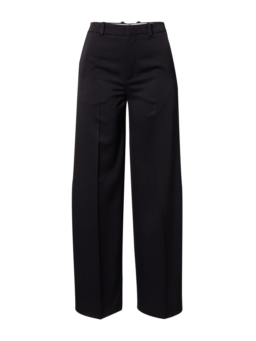 Wide-leg trousers with pleats DRYKORN Desk, black