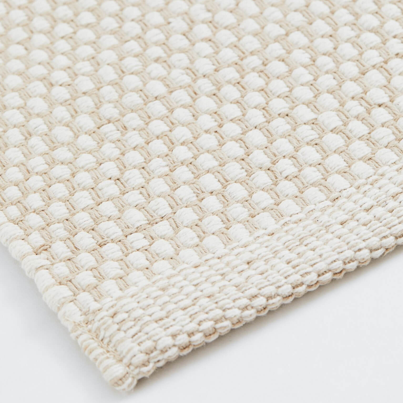 H&M Home Textured Cotton rug, beige