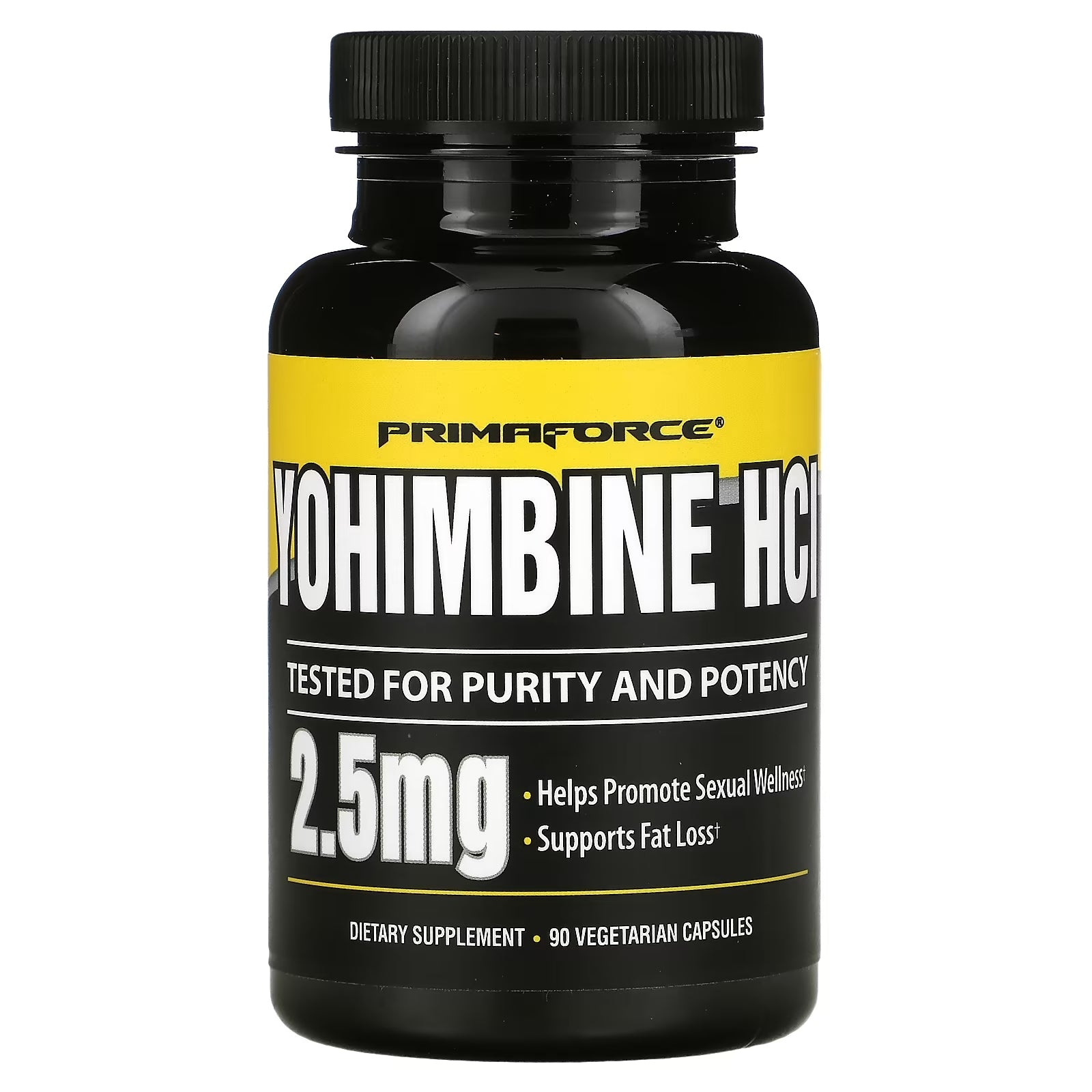 Primaforce Yohimbine HCl 2.5 mg, 90 vegetarian capsules