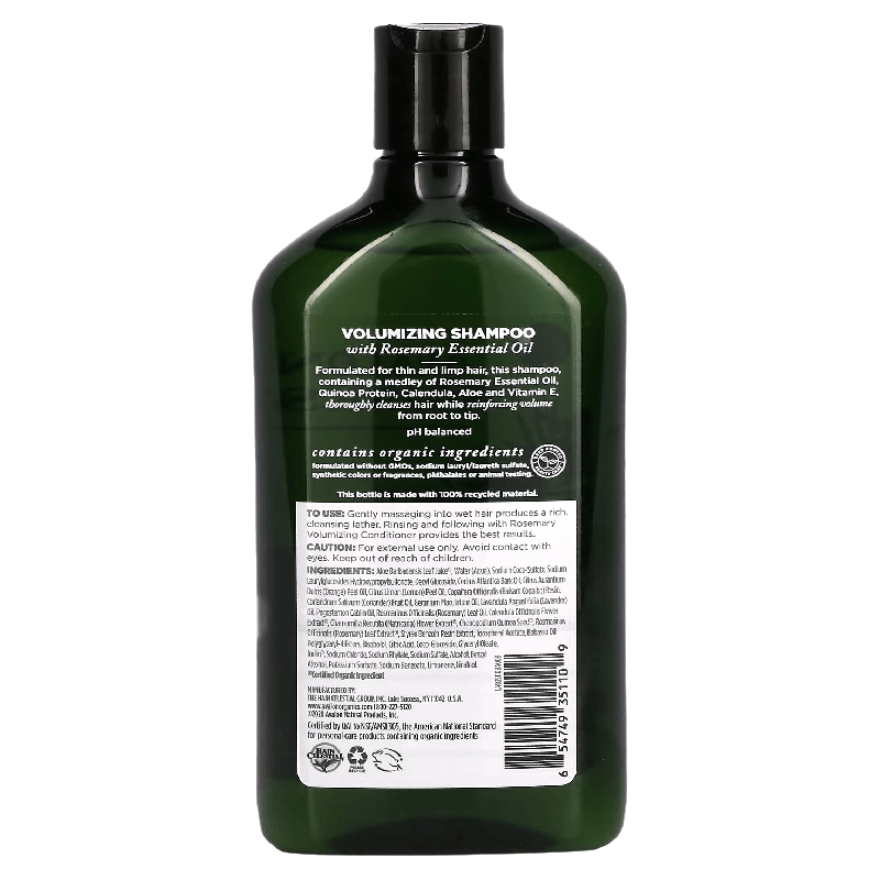 Avalon Organics Volumizing Shampoo, 325 ml