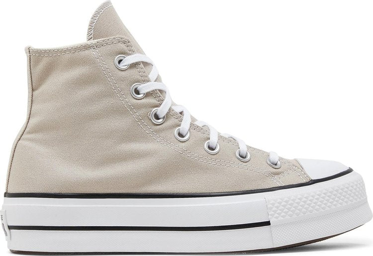 حذاء رياضي Converse Chuck Taylor All Star Lift Platform High Papyrus للنساء، لون بني