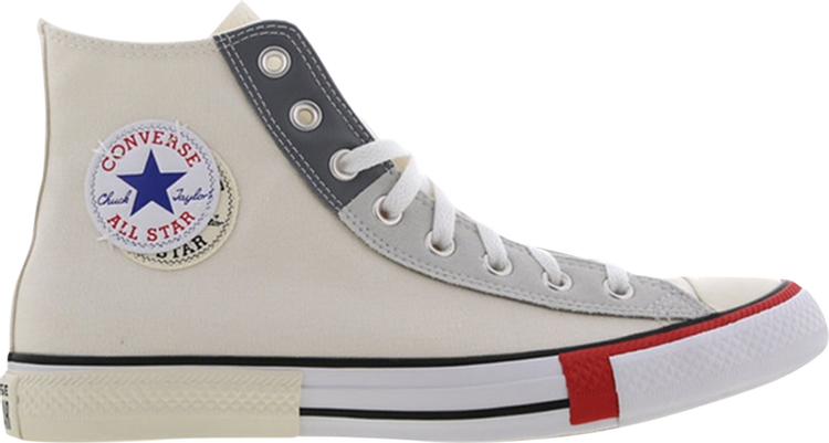 Converse Chuck Taylor All Star High Double Logo Sneakers - Beige, cream