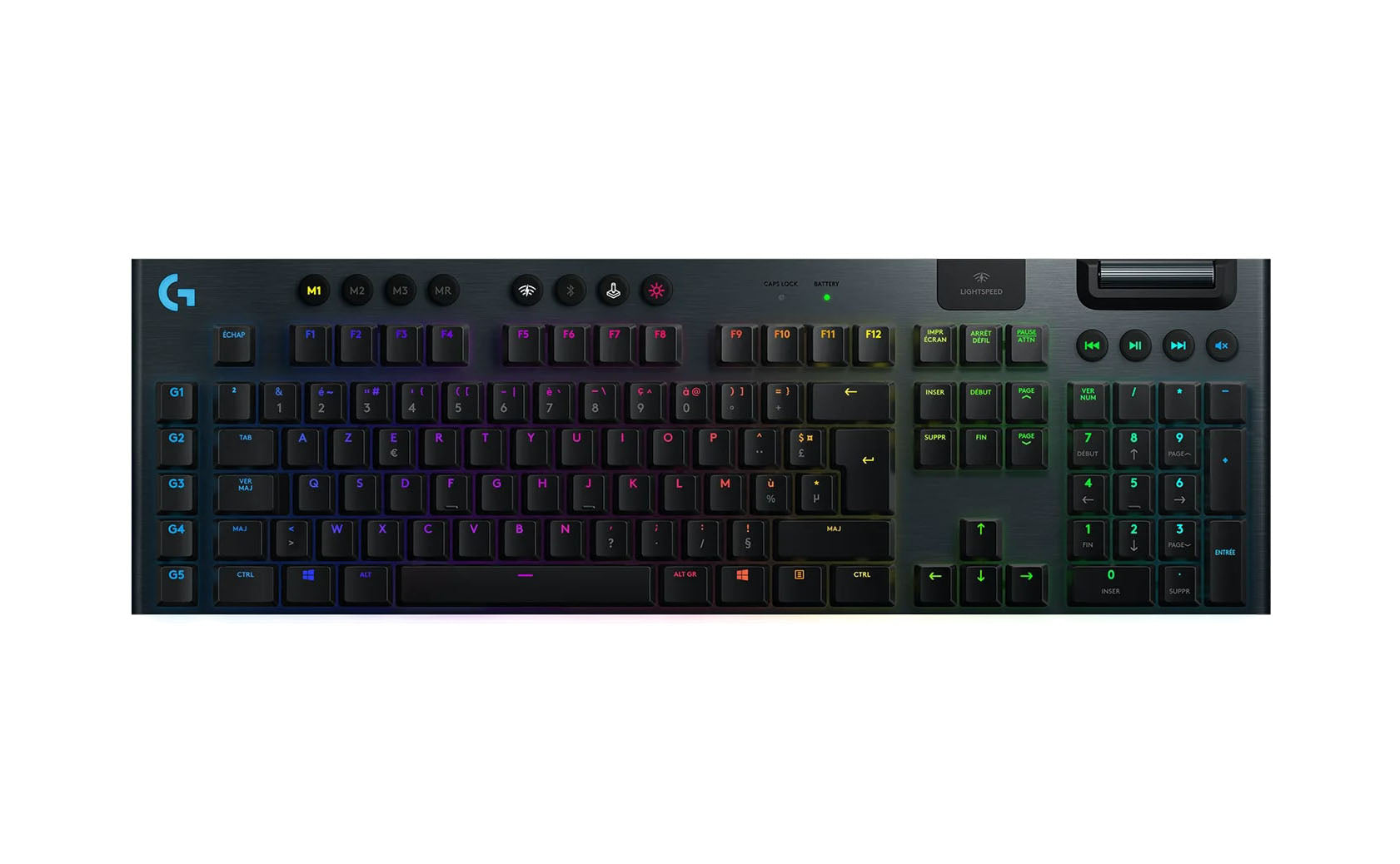 Mechanical gaming keyboard Logitech G915 LIGHTSPEED RGB, GL Linear, black English layout