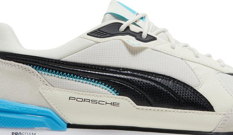 حذاء رياضي Puma Porsche Legacy x Low Racer Ivory Glow Blue Atoll، كريمي