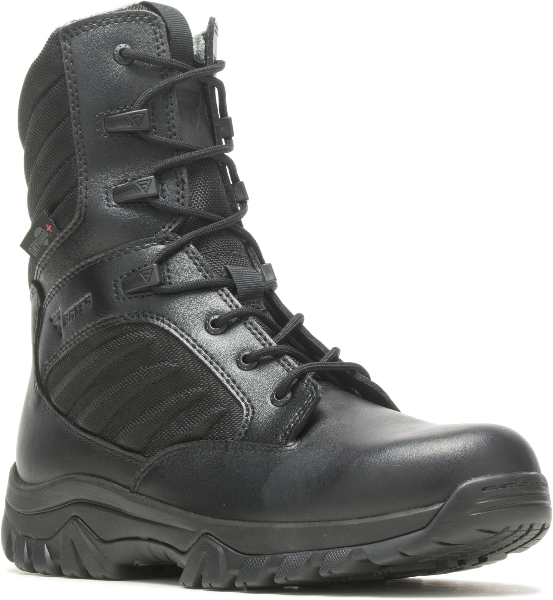 GX X2 Tall Side Zip Dryguard+ Bates Footwear Lace-Up Boots, Black