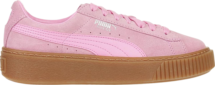 حذاء رياضي Puma Suede Platform Jr Prism Pink، وردي