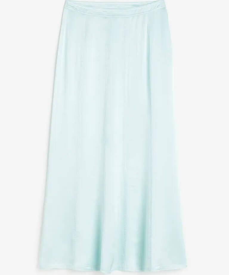 H&M Long Skirt, light turquoise