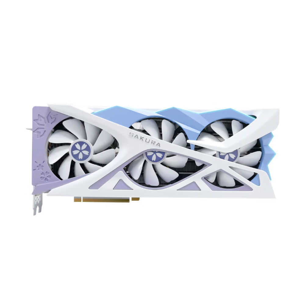 Yeston GeForce RTX 4070 TI SUPER Sakura Hitomi OC video card, 16 GB, white