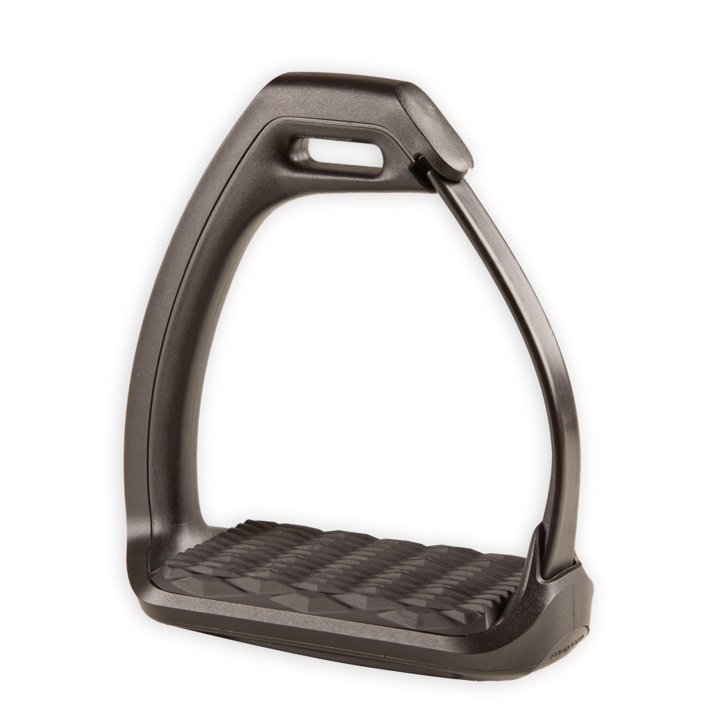 Safety stirrups Fouganza 500 for riding, black