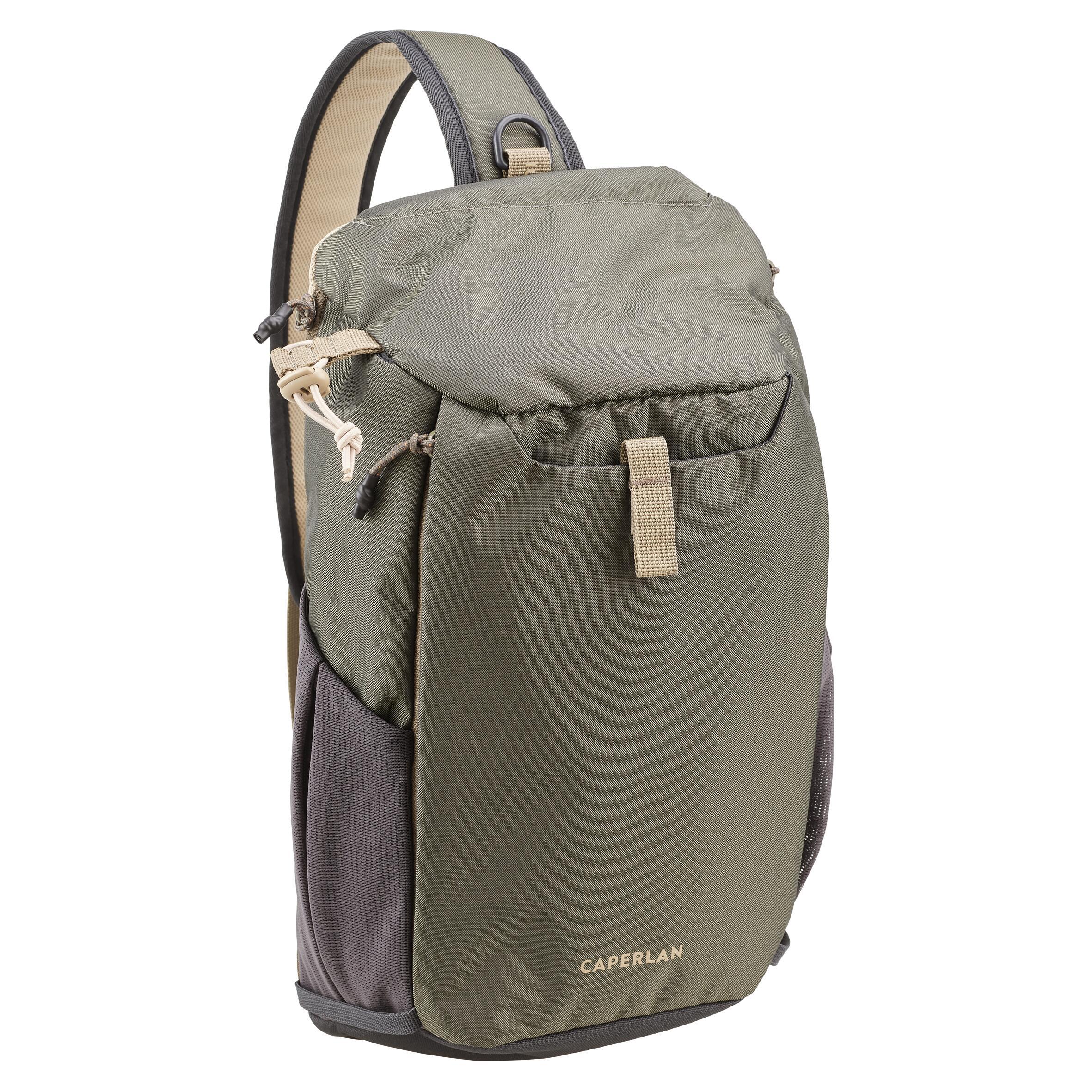 Shoulder fishing bag SLG 100 khaki 9 l sling bag CAPERLAN, khaki/dark gray