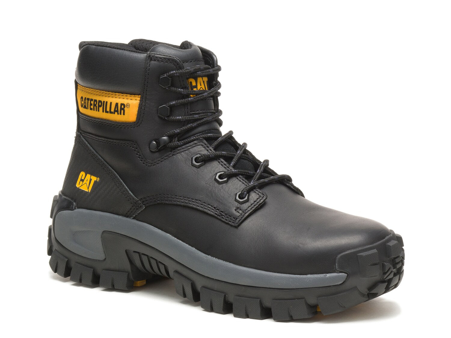 حذاء Caterprillar Invader Hi Steel Toe للرجال، أسود