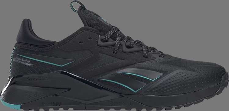 حذاء رياضي wmns nano x2 tr adventure 'black classic teal' من ريبوك، باللون الأسود