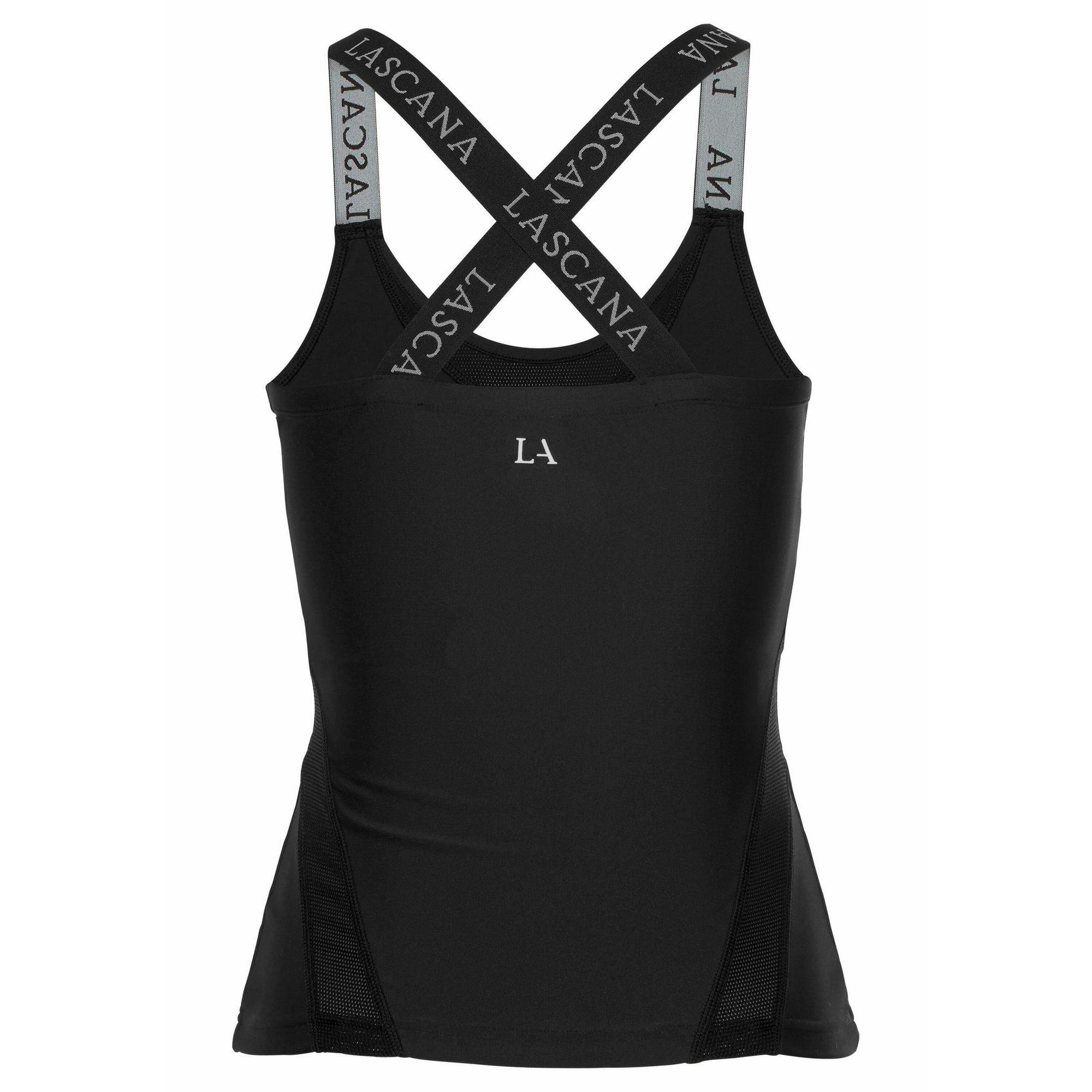 women's T-shirts LASCANA ACTIVE, black