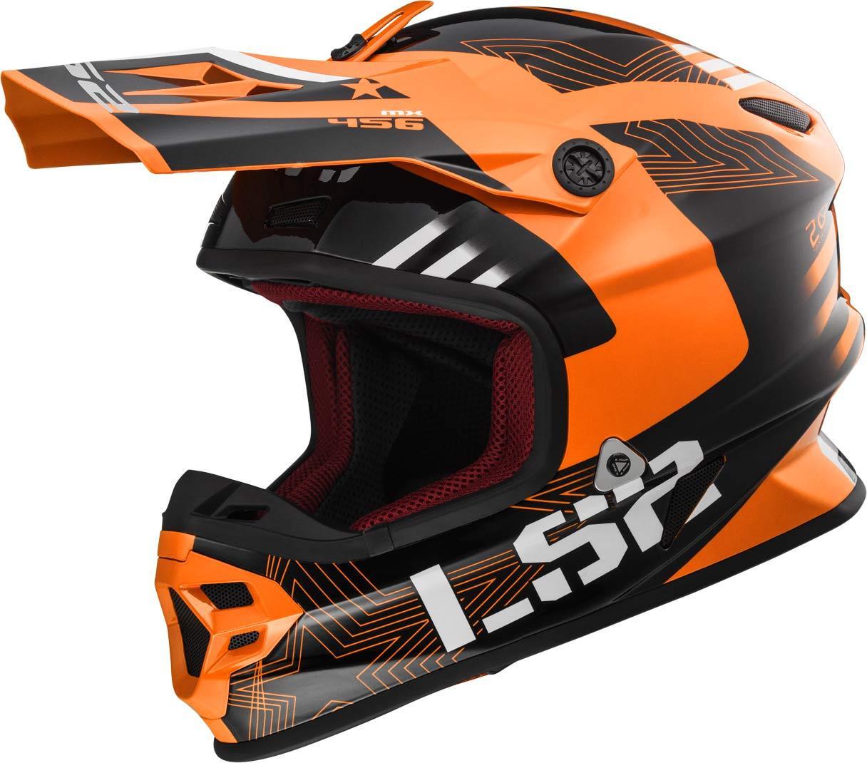 خوذة LS2 MX456 Light Evo Rallie Motocross، برتقالية اللون