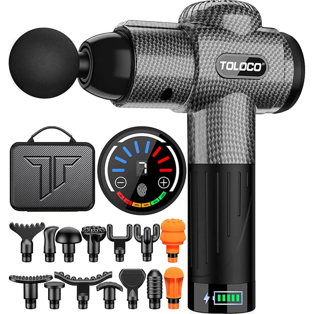 Percussion massager Toloco EM26 Handheld Deep Tissue, carbon