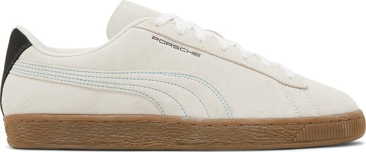 حذاء رياضي Puma Porsche Legacy x Suede Ivory Glow Gum، كريمي