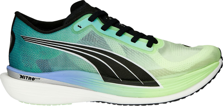 Sneakers Puma Wmns Deviate Nitro Elite 2 Fizzy Lime Royal Sapphire, blue