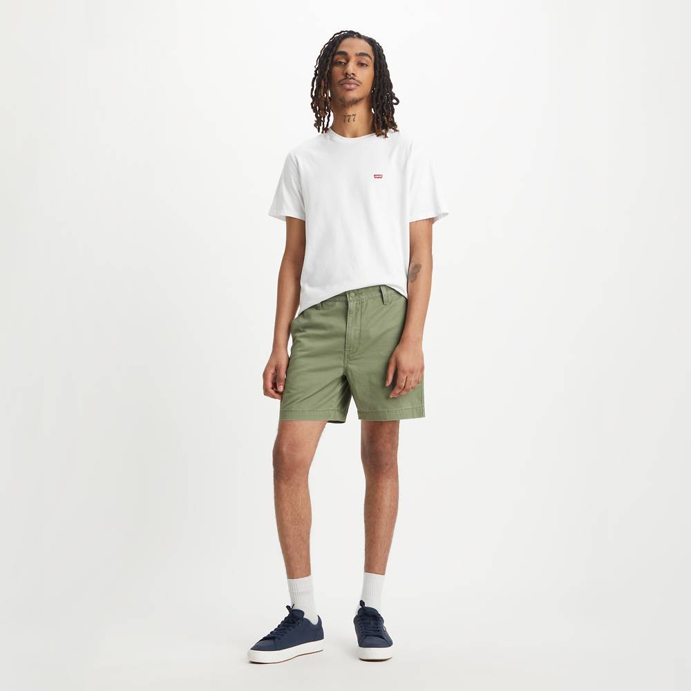 Levi's shorts, green