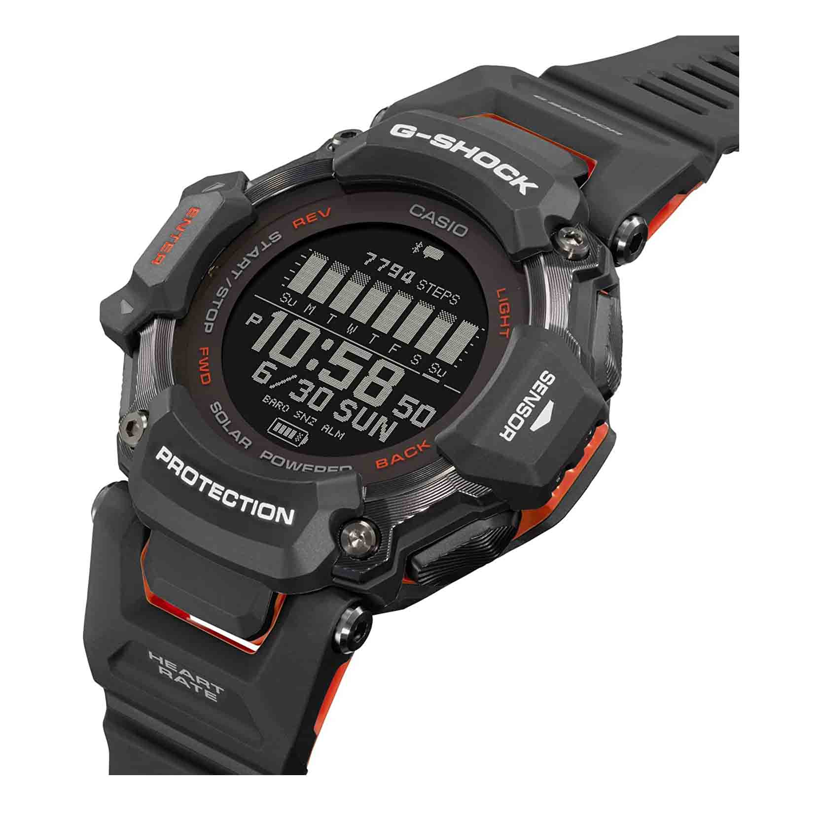 Smartwatch Casio G-Shock GBD-H2000, black/red