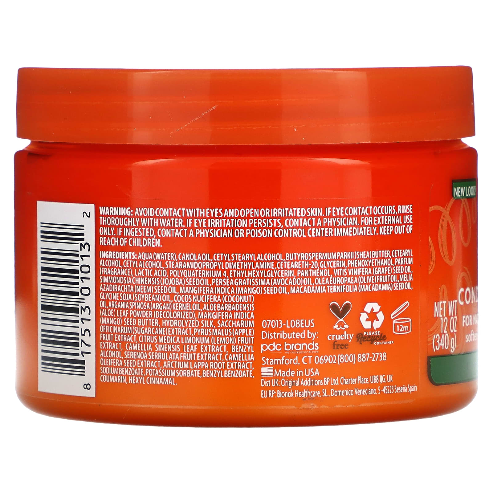 Cantu Leave-in Conditioner for natural ringlets, curls and curls, 340 g