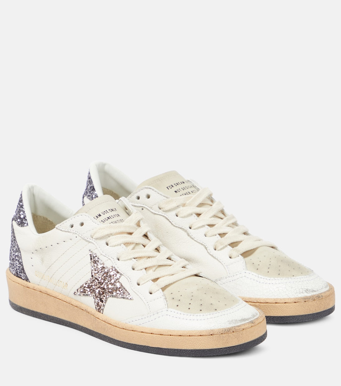 حذاء رياضي Ball star Golden Goose باللون الأبيض