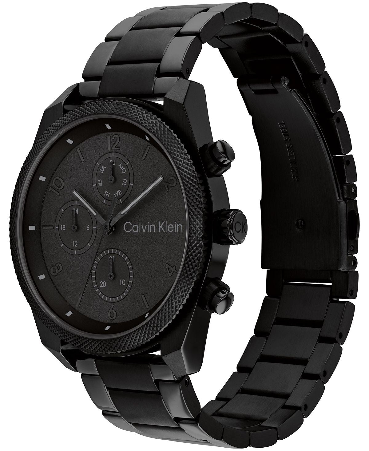 Calvin Klein Men's Multifunction Black Stainless Steel 44mm Bracelet Watch