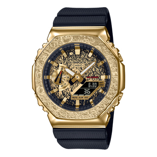 CASIO G-Shock Analog-Digital 'Black Gold' watch, black