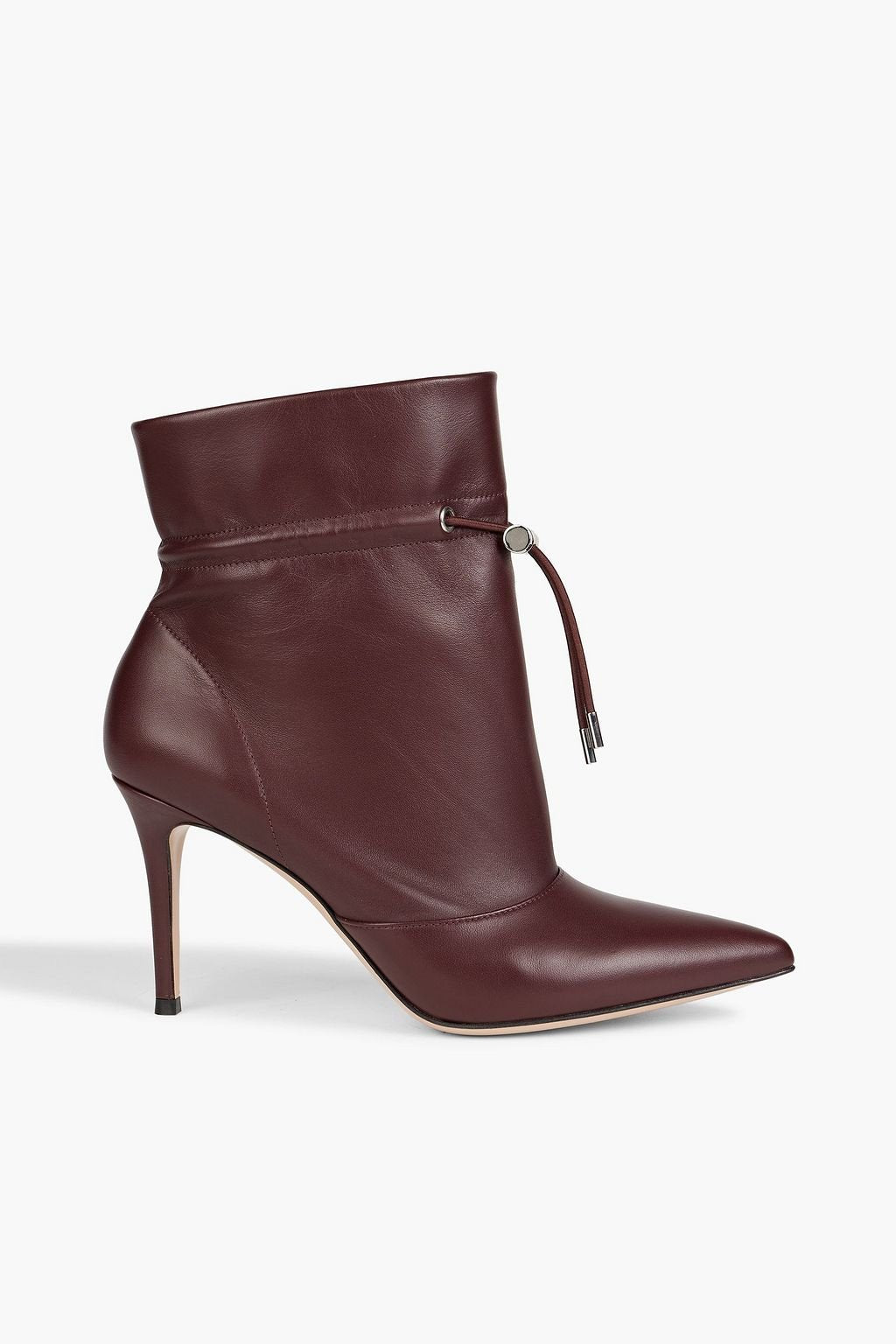 Leather ankle boots GIANVITO ROSSI, merlot