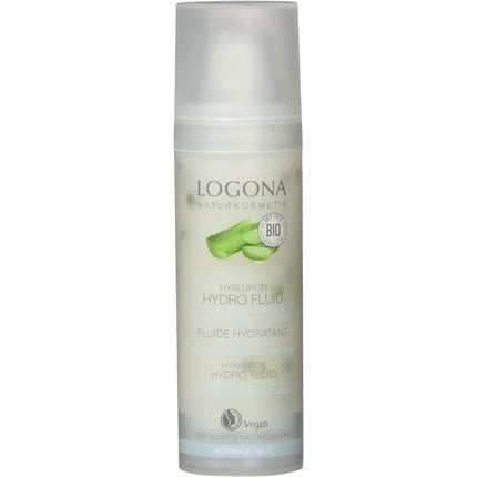 Logona Classic Hyaluron Hydro Fluid with Organic Aloe Vera and Black Normal Hyaluronic Acid