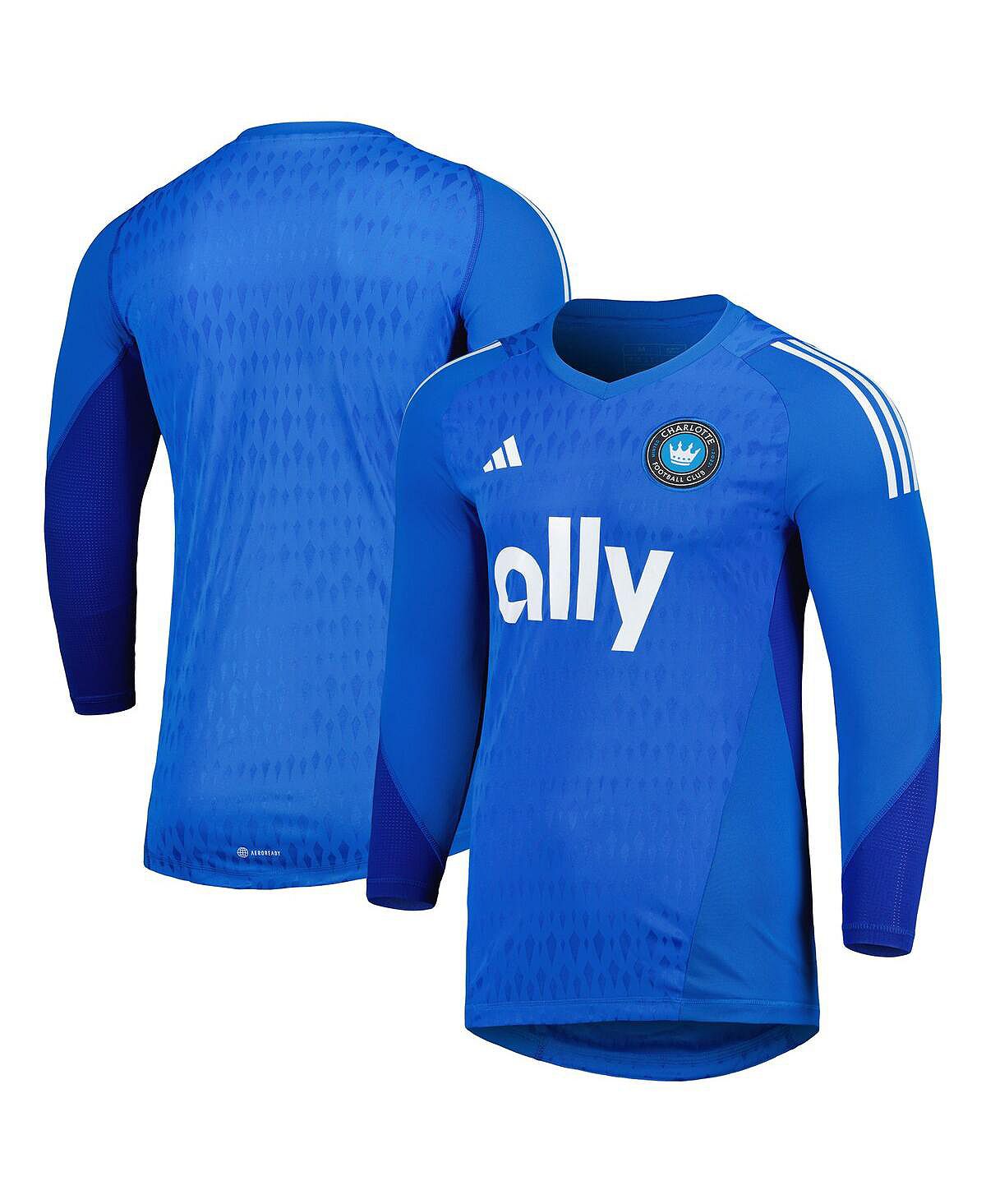 Replica Men's Charlotte FC 2023 Long Sleeve Blue Goalkeeper Jersey