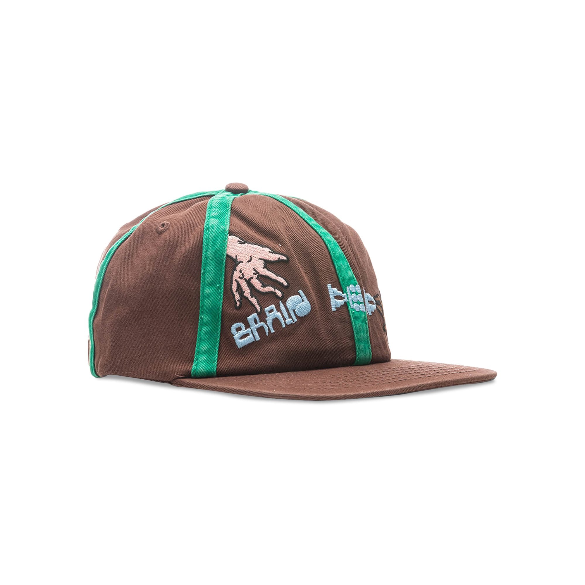 Brain Dead Connection 6 Panel Cap, Brown