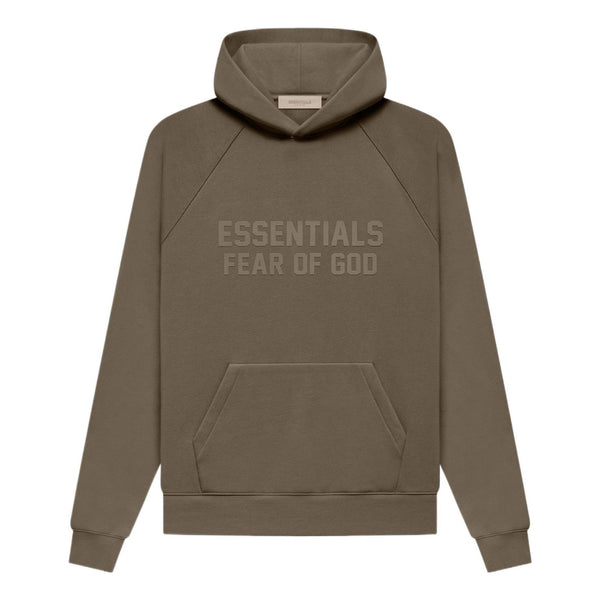 هودي Fear of God Essentials FW22 "خشبي"، لون خشبي