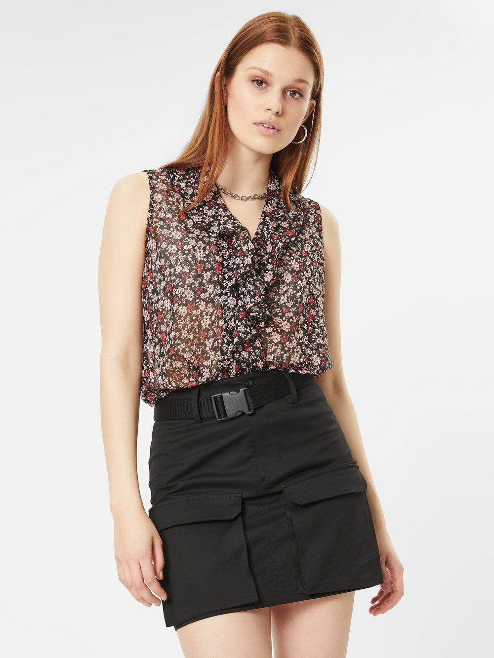 Wallis blouse, black