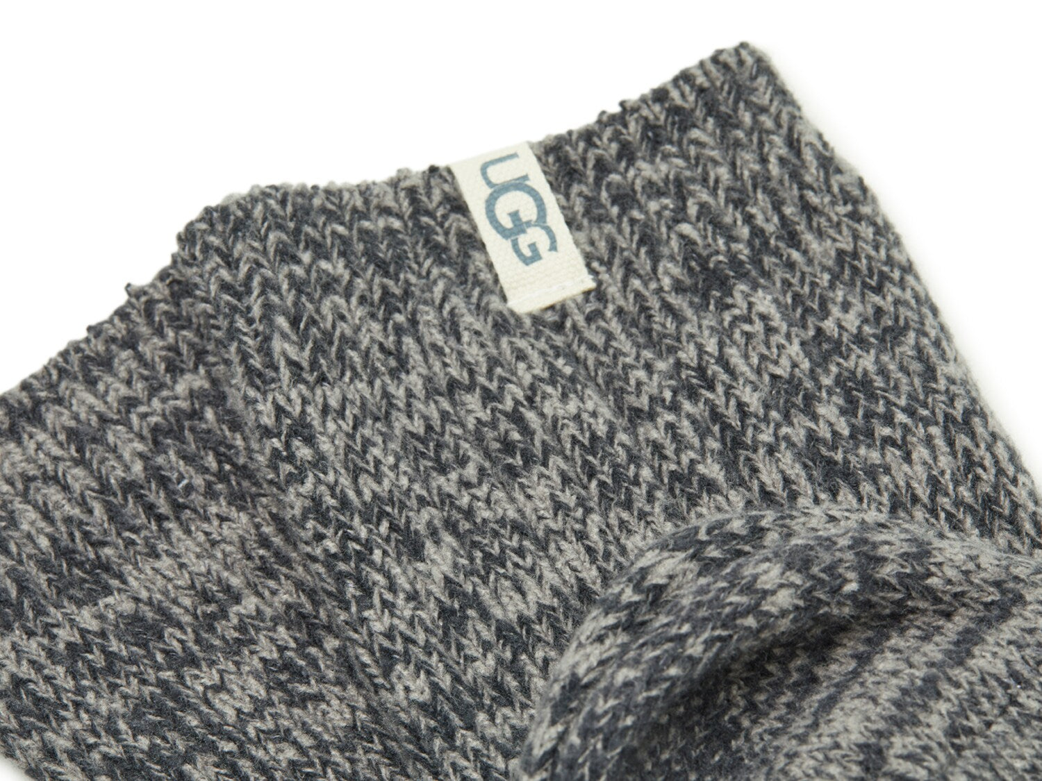 جوارب UGG Rib Knit Crew Knit باللون الرمادي