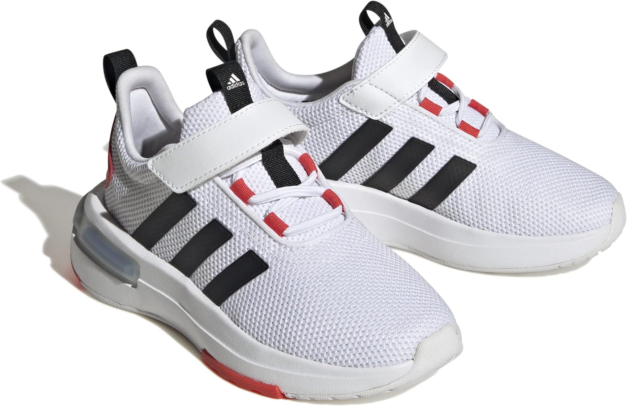 حذاء adidas Racer TR23 EL باللون الأبيض/الأسود/الأحمر الساطع