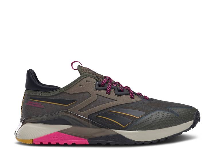 حذاء رياضي Reebok WMNS NANO X2 TR ADVENTURE 'ARMY GREEN PROUD PINK' باللون الأخضر