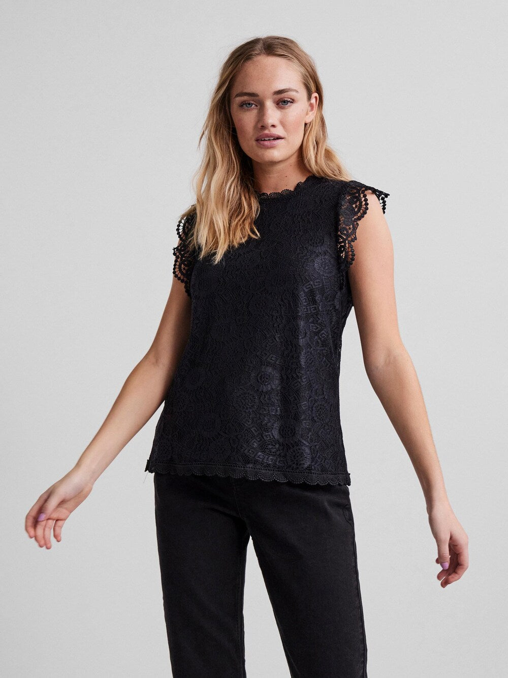 Blouse PIECES, black