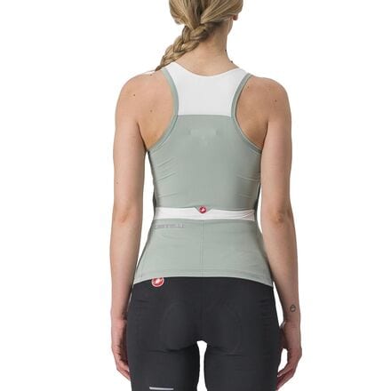 Top Jersey Solaris women's Castelli, color Defender Green/Ivory