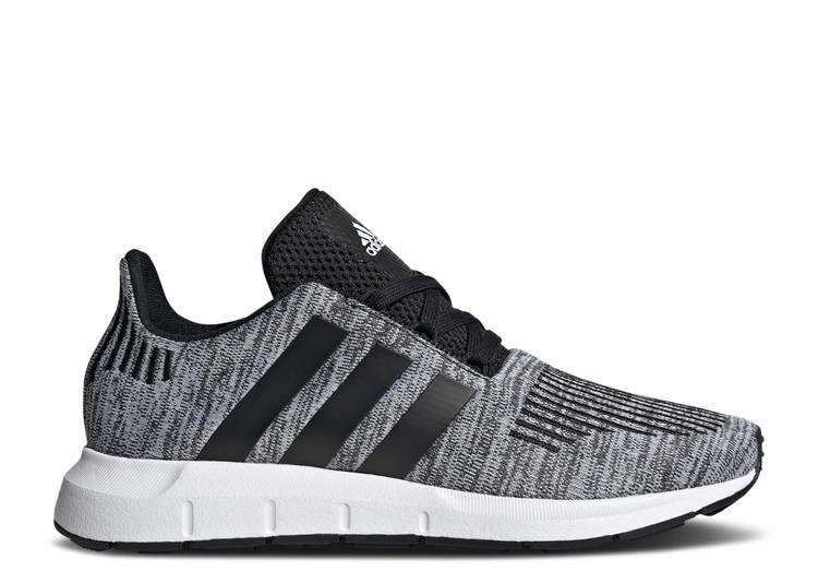 حذاء رياضي Adidas SWIFT RUN 1.0 BIG KID 'BLACK WHITE' باللون الأسود