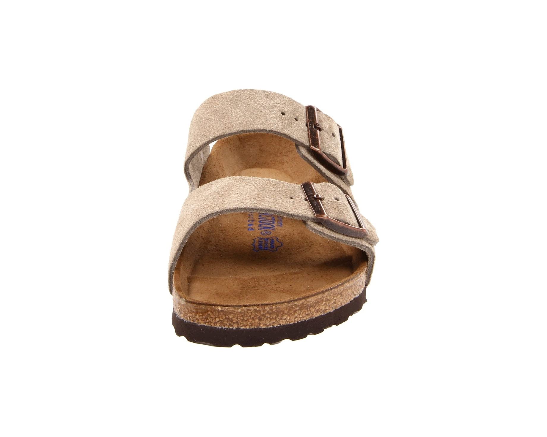 Sandals Arizona Soft Footbed - Suede (Unisex) Birkenstock, brown