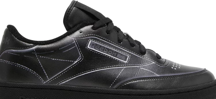 حذاء رياضي maison margiela x club c 'black' من Reebok، باللون الأسود