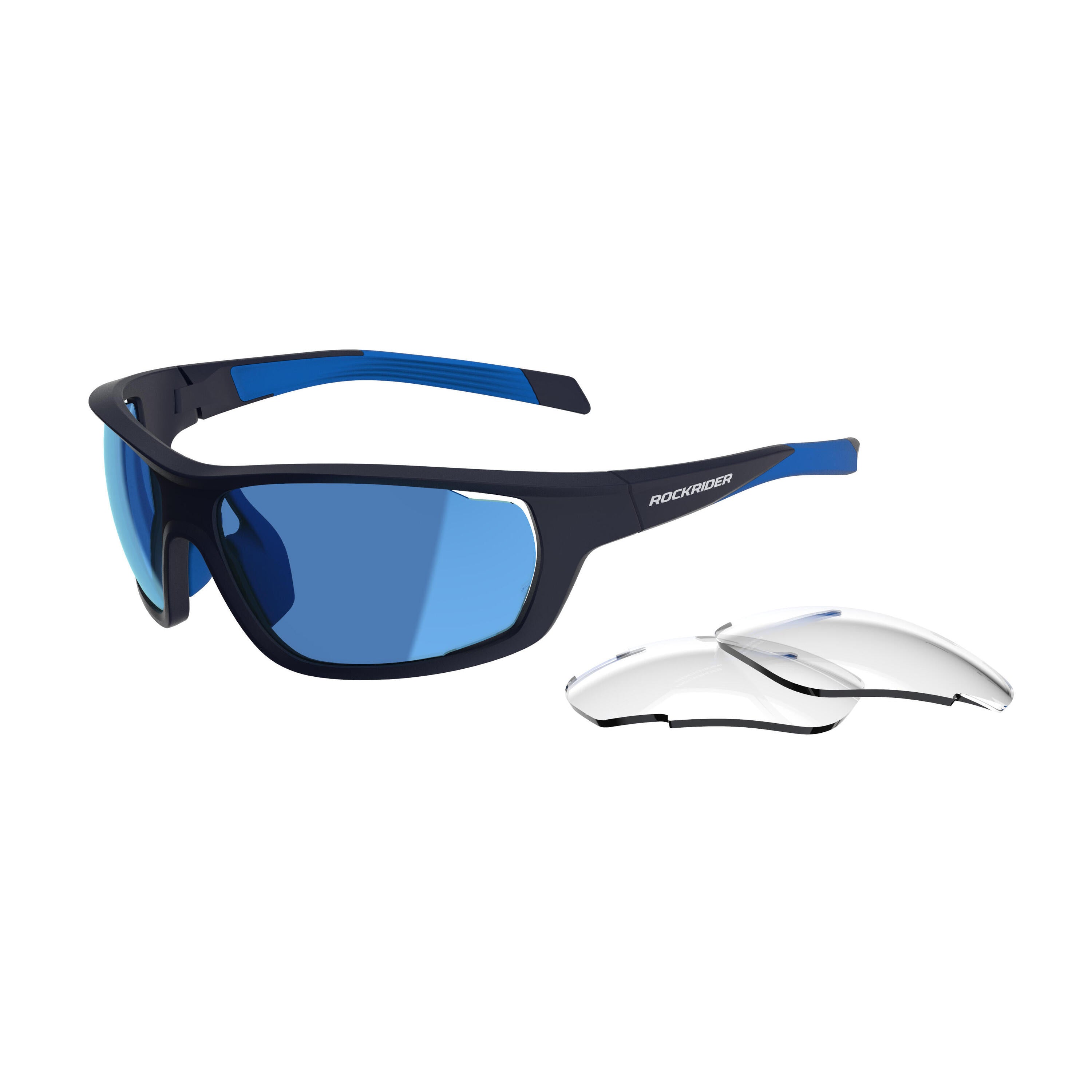 Cycling glasses XC PACK CAT 0+3 ROCKRIDER blue