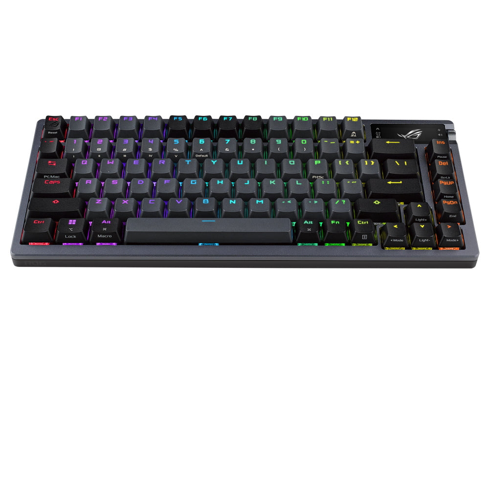 Gaming keyboard mechanical wireless Asus ROG Azoth, NX Blue, PBT English layout, black