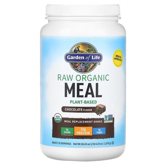 وجبة بديلة من Garden of Life RAW Organic Meal، شوكولاتة